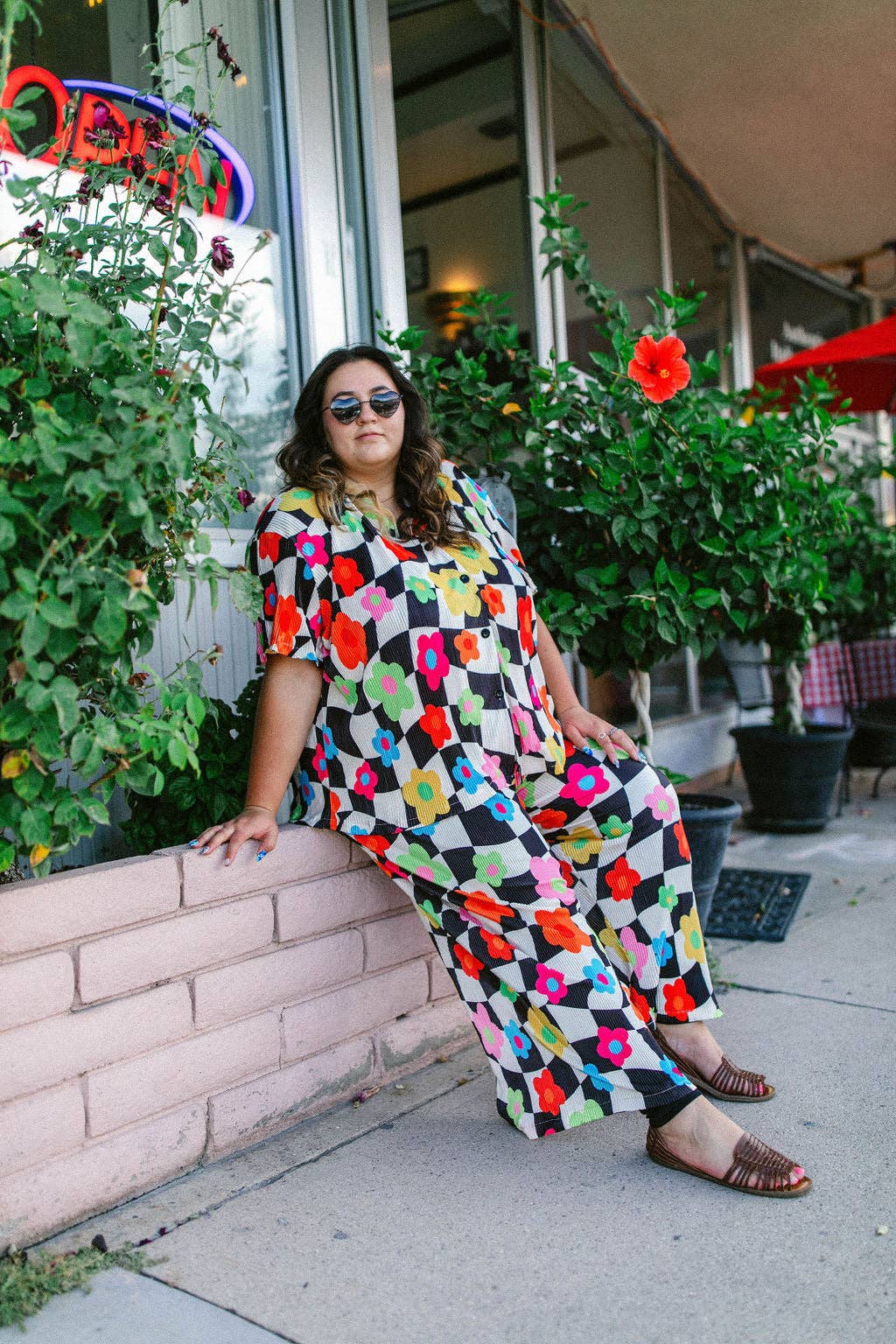 Taby Originals – wholesale Set med topp och byxa – Dam – TABY ORIGINAL: In My Blooming Era Plisse Set I STORLEKAR XS-5X***17