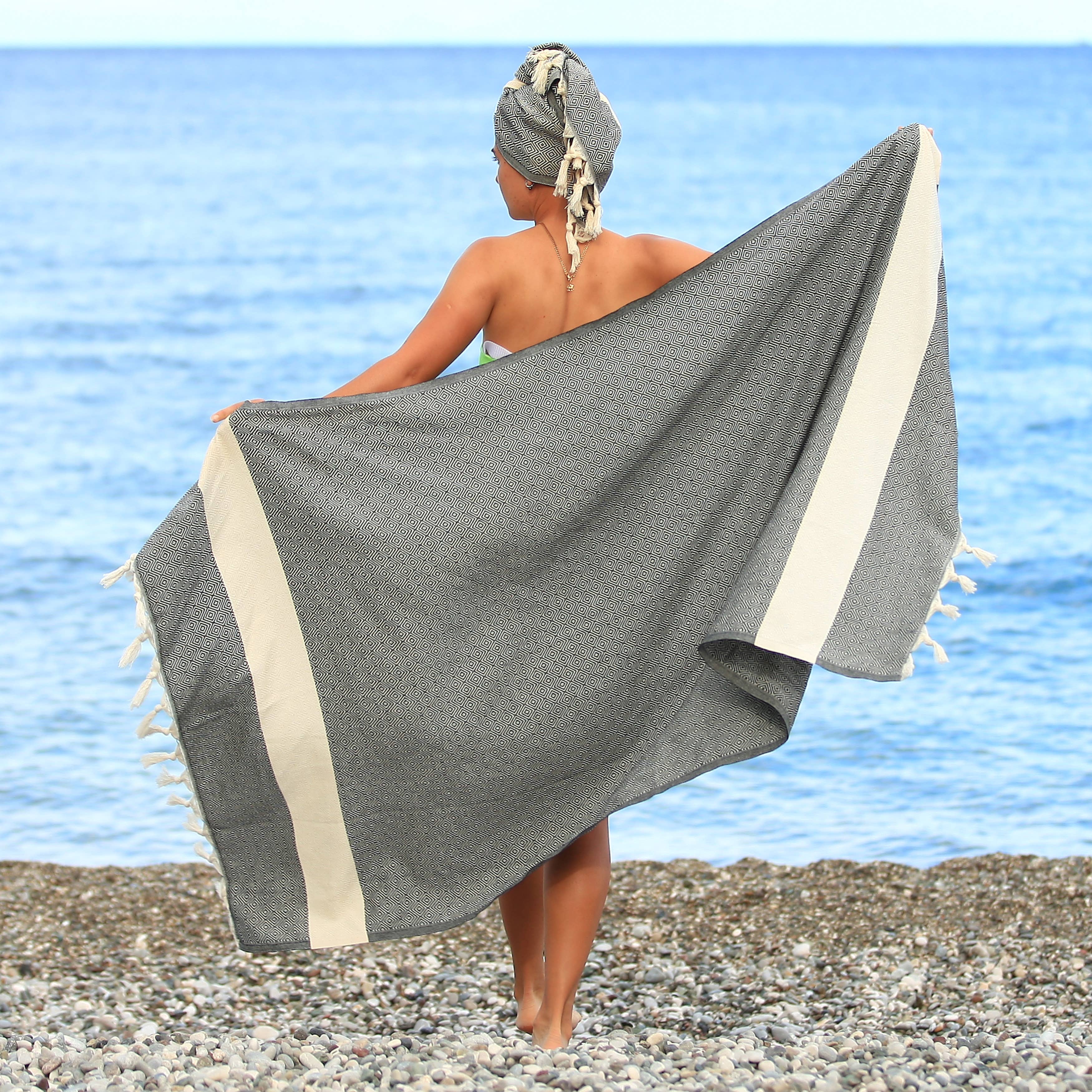 East'N Blue - Wholesale Beach Towel - Astrea Turkish Cotton Peshtemal Beach Towel0