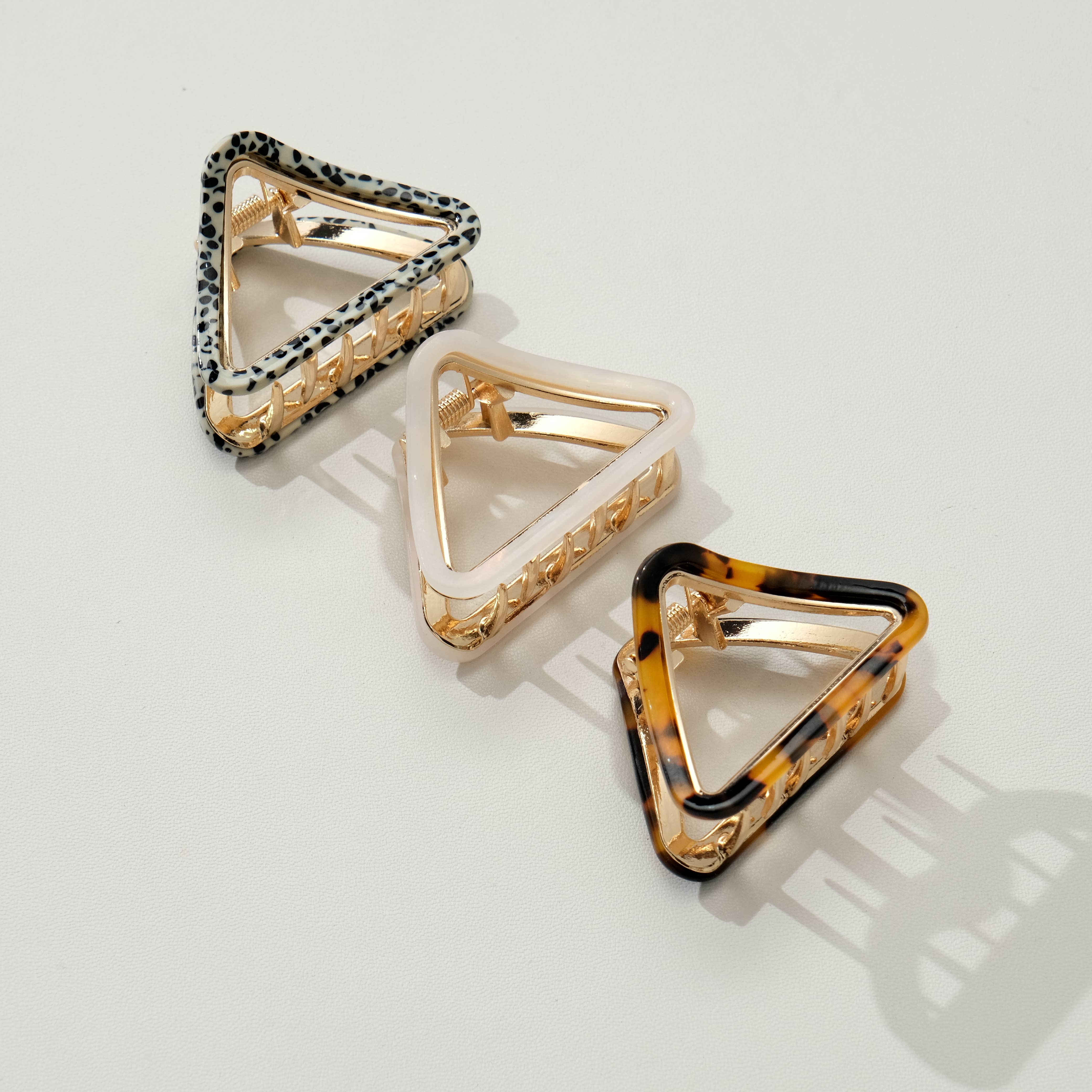 Assorted Amelie Core Classic Triangle Metal Claw Clip - Small for wholesale on Faire8