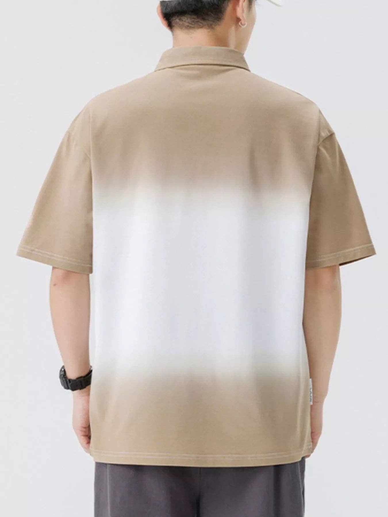 React Activewear - Wholesale Polo - Men's - Men's Plus Size Button Detail Short Sleeve Polo4