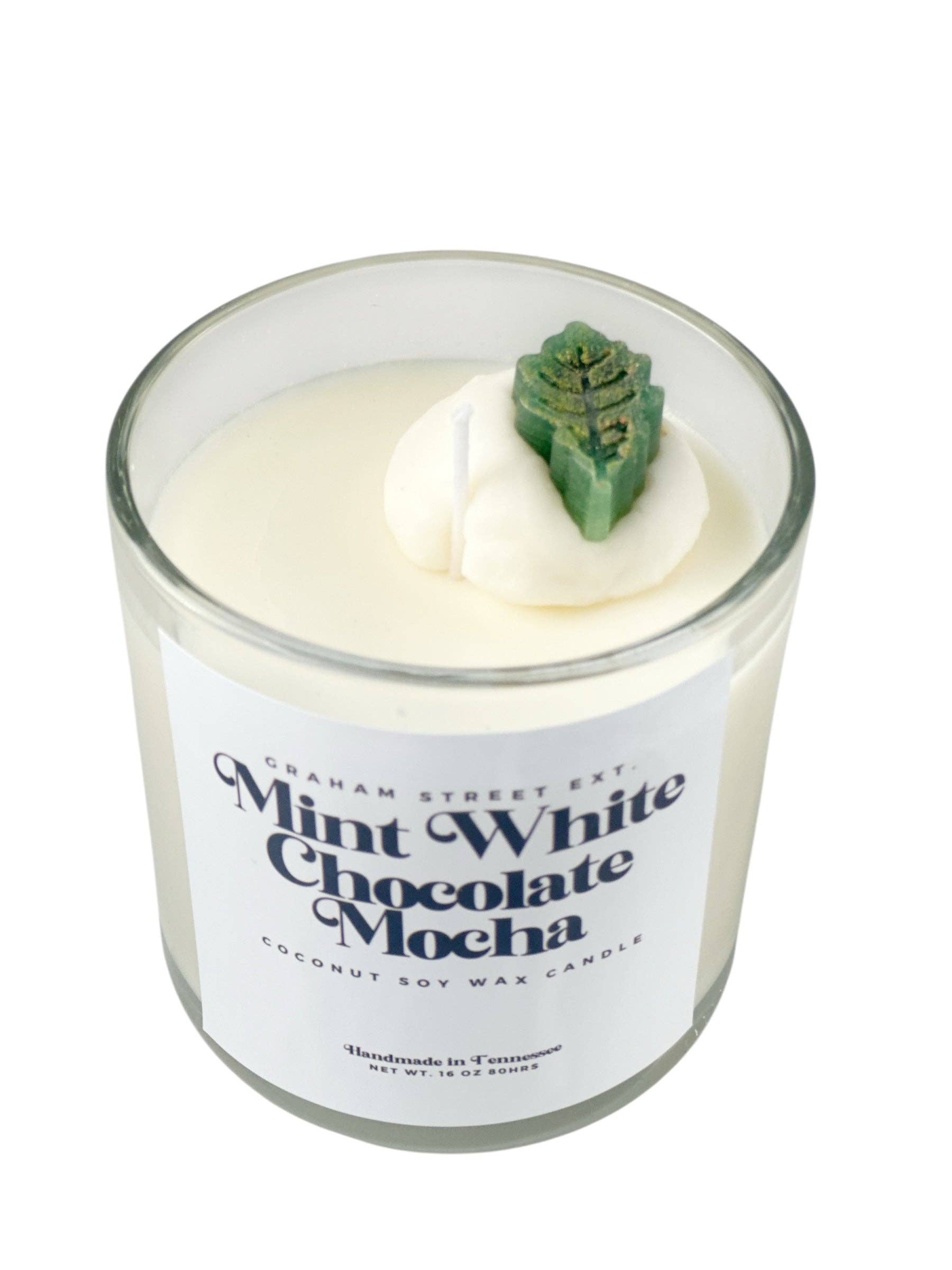 Graham Street Ext. - Wholesale Jar/Filled Candle - White Chocolate Mocha Latte Dessert Candle1