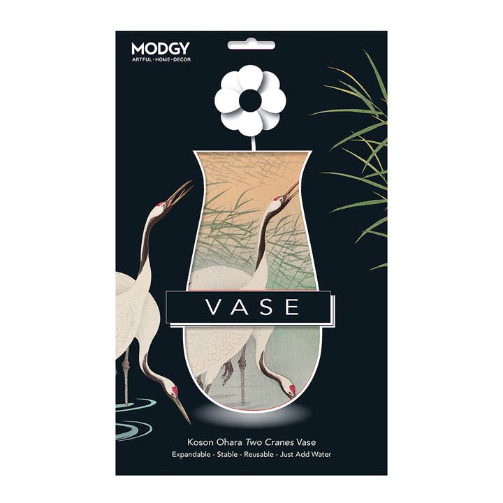 Modgy - Wholesale Vase - Modgy Expandable Vase - Ohara Koson Two Cranes