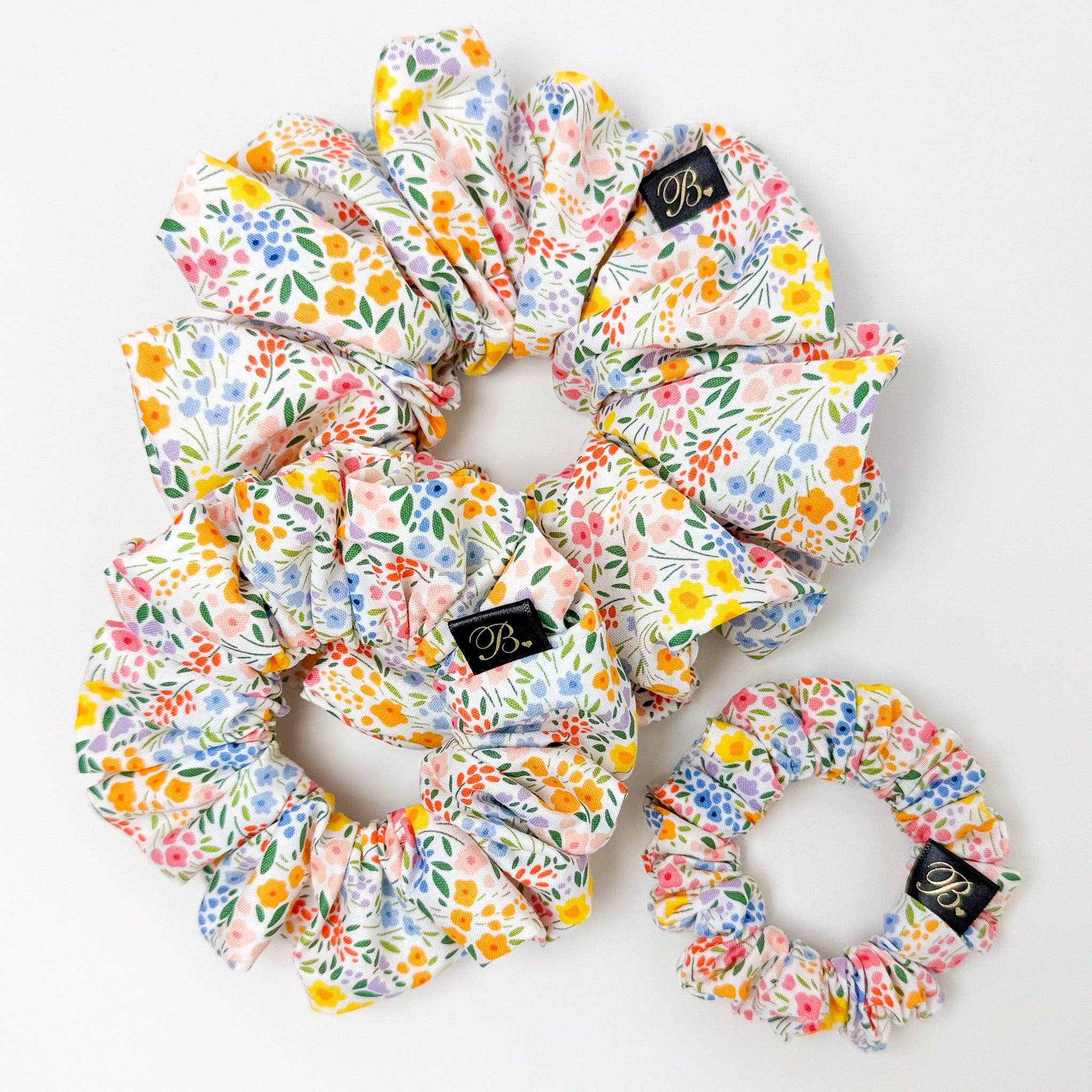 B. LUVV & CO. - Wholesale Scrunchie - Women's - Cotton Scrunchie in Meadowlight2