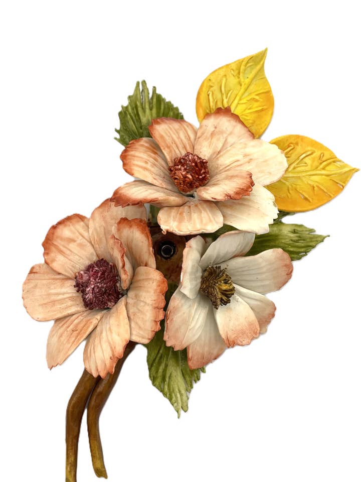 AF15 - Efterårsblomsters hvisken i porcelæn Made In Italy for engroshandel hos LUEM ART ceramiche e porcellane di Capodimonte Made In Italy