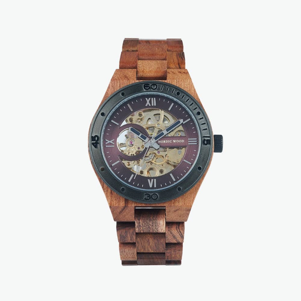 Nordic Wood - Venta al por mayor Reloj de pulsera - Hombre - Koa Tigerwood0