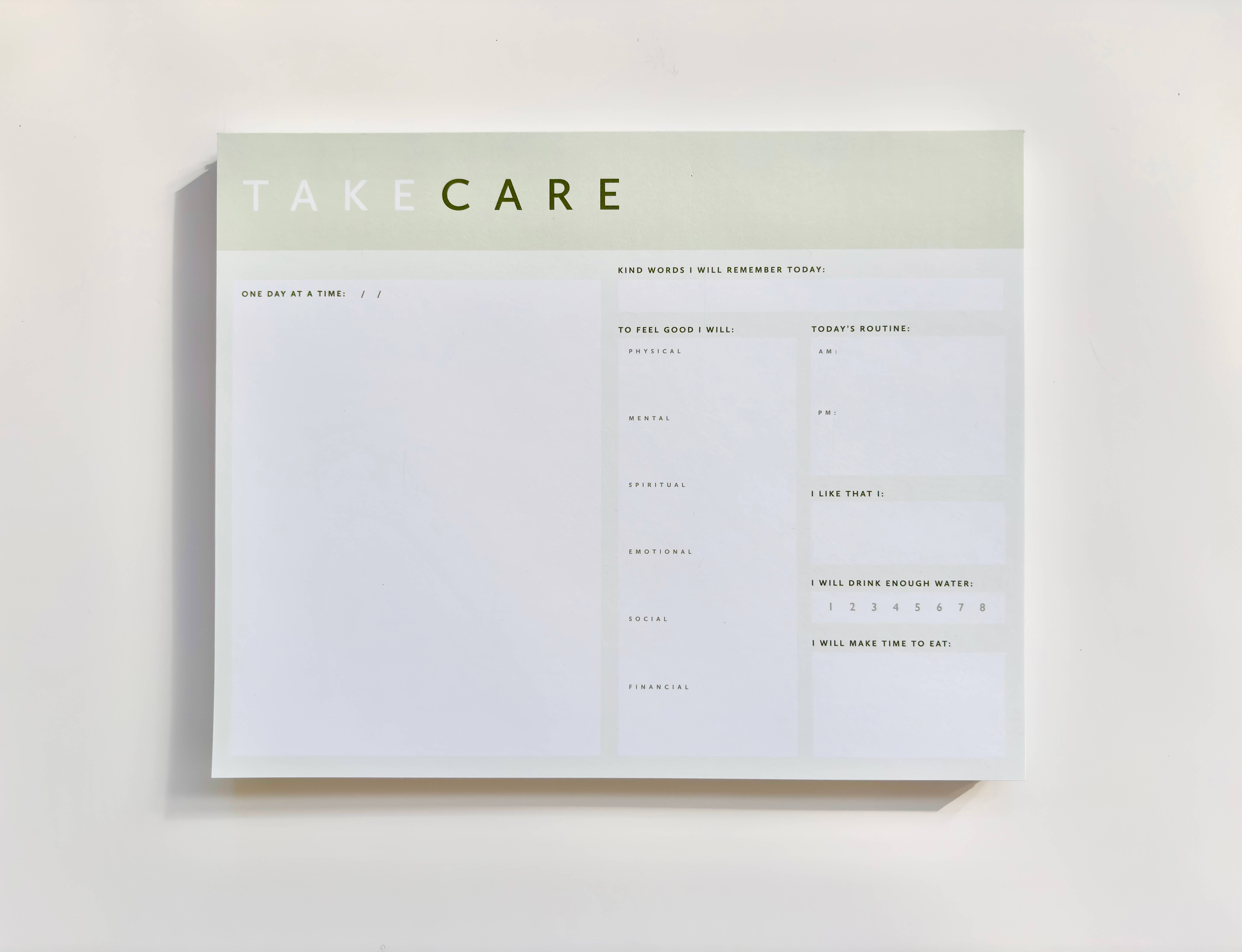 coux coux creative - Wholesale Notepad - Take Care Notepad (Large)0