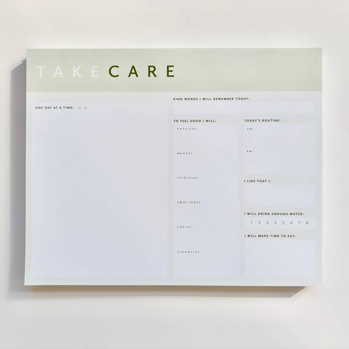 coux coux creative - Wholesale Notepad - Take Care Notepad (Large)