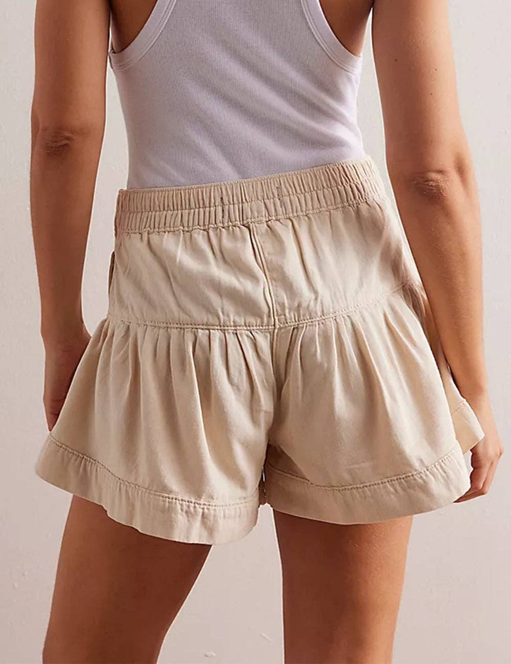 Sweetkama - Wholesale Shorts - Women's - Ladies Solid Color Cotton Denim Shorts SKS4089