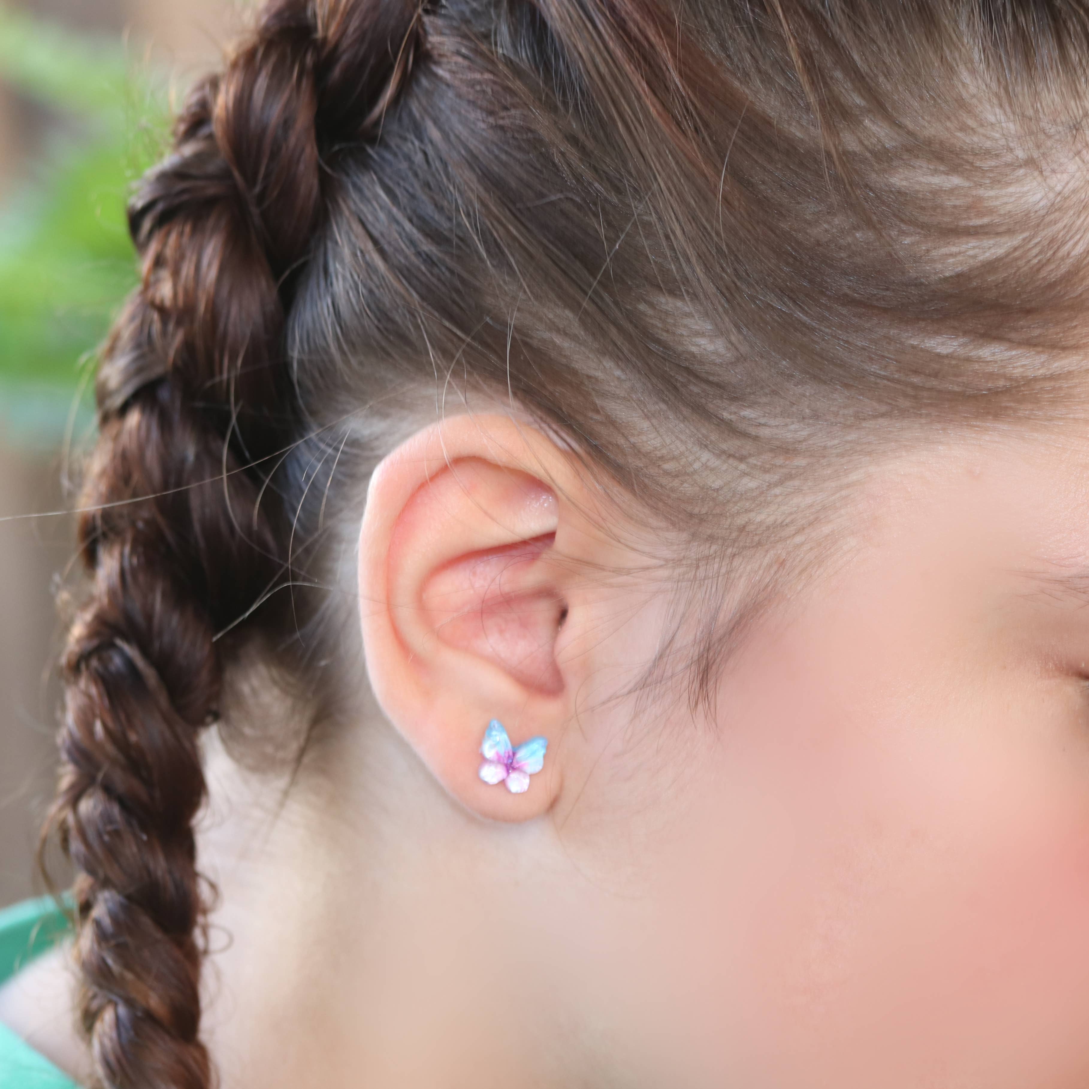 Pretty Smart - Wholesale Stud/Post Earrings - Butterfly Stud  Earrings, 10mm14