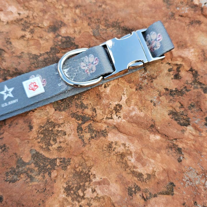 Top Rocks Doggie Wear – coleira - Cão por atacado – Coleira de Cão Licenciada do Exército dos EUA2