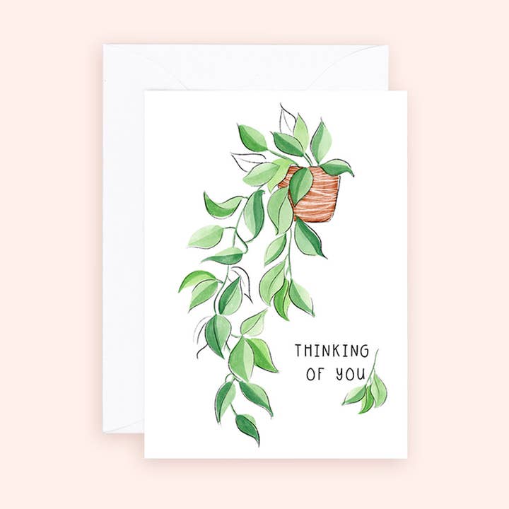 Mini Card - Thinking of you - Sympathy Enclosure Card for wholesale by Almeida Illustrations