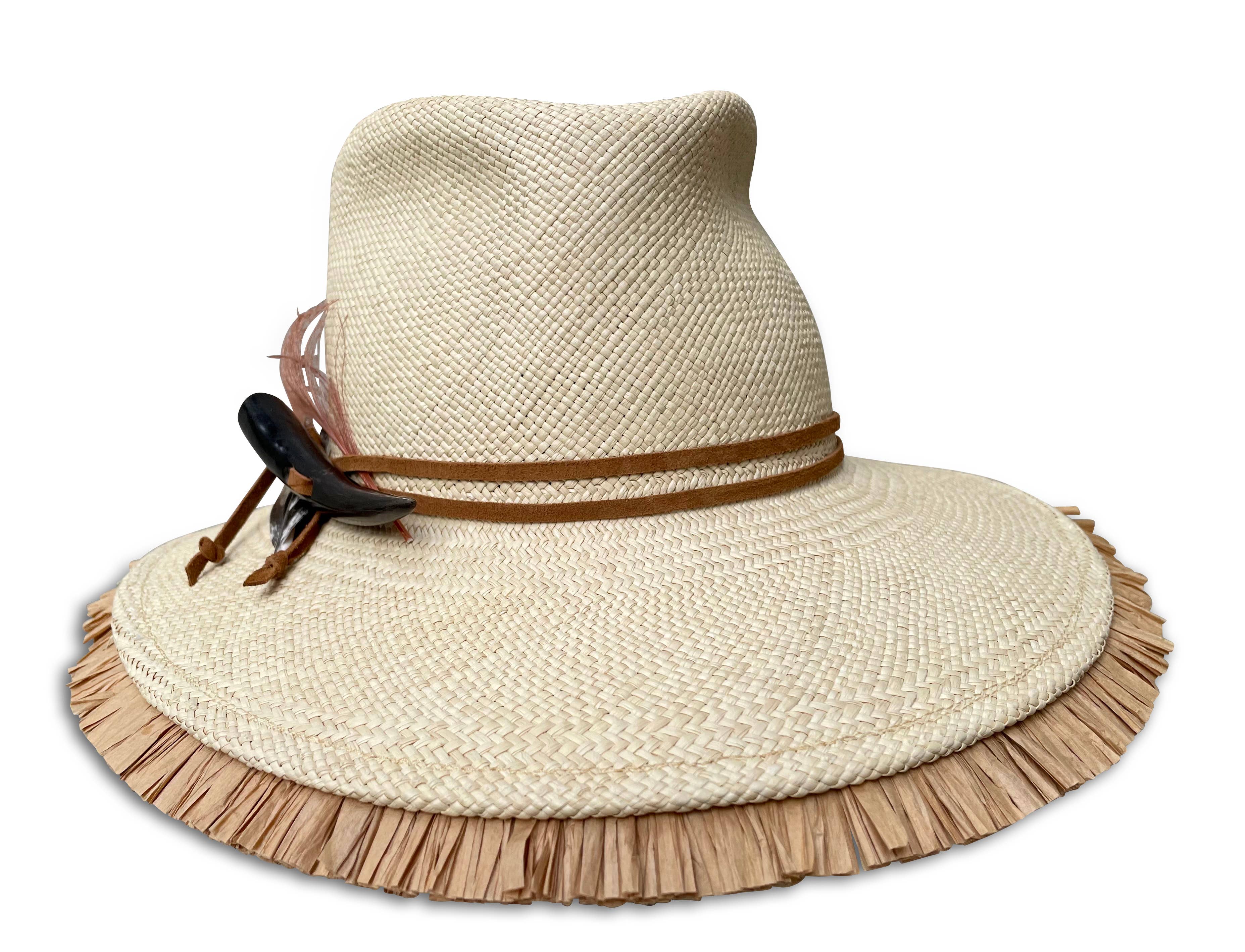 Cha Cha's House of Ill Repute – Chapéu de palha – Mulher por atacado – Esperanza - Fedora com franjas3