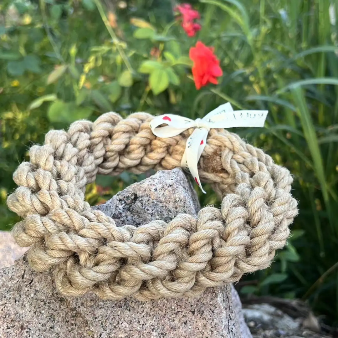 Monli Handcrafted Pet Toys - Wholesale Pet Dental Toy - Dog - Monli Hemp Ring | Dog Toy | Eco Hemp Rope Dog Toy0
