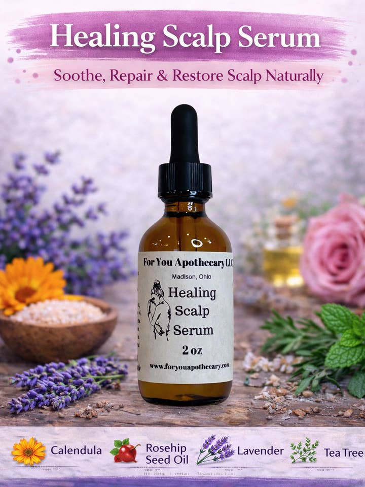 Healing Scalp Serum for wholesale by For You Apothecary LLC