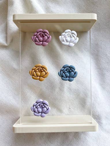 Peony Oversized Studs for wholesale by Eden + Clay by Ana Denae