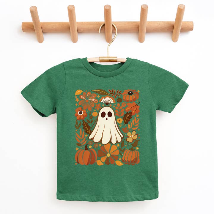 Spøgelsesblomst Collage - Ungdoms T-shirt med Korte Ærmer og Småbørns T-shirt med Korte Ærmer for engroshandel hos The Juniper Shop Wholesale