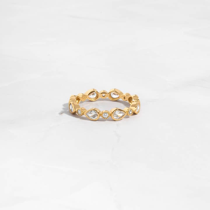 Sami Jewels - Wholesale Multi-Stone Ring - Pear Stacking Ring