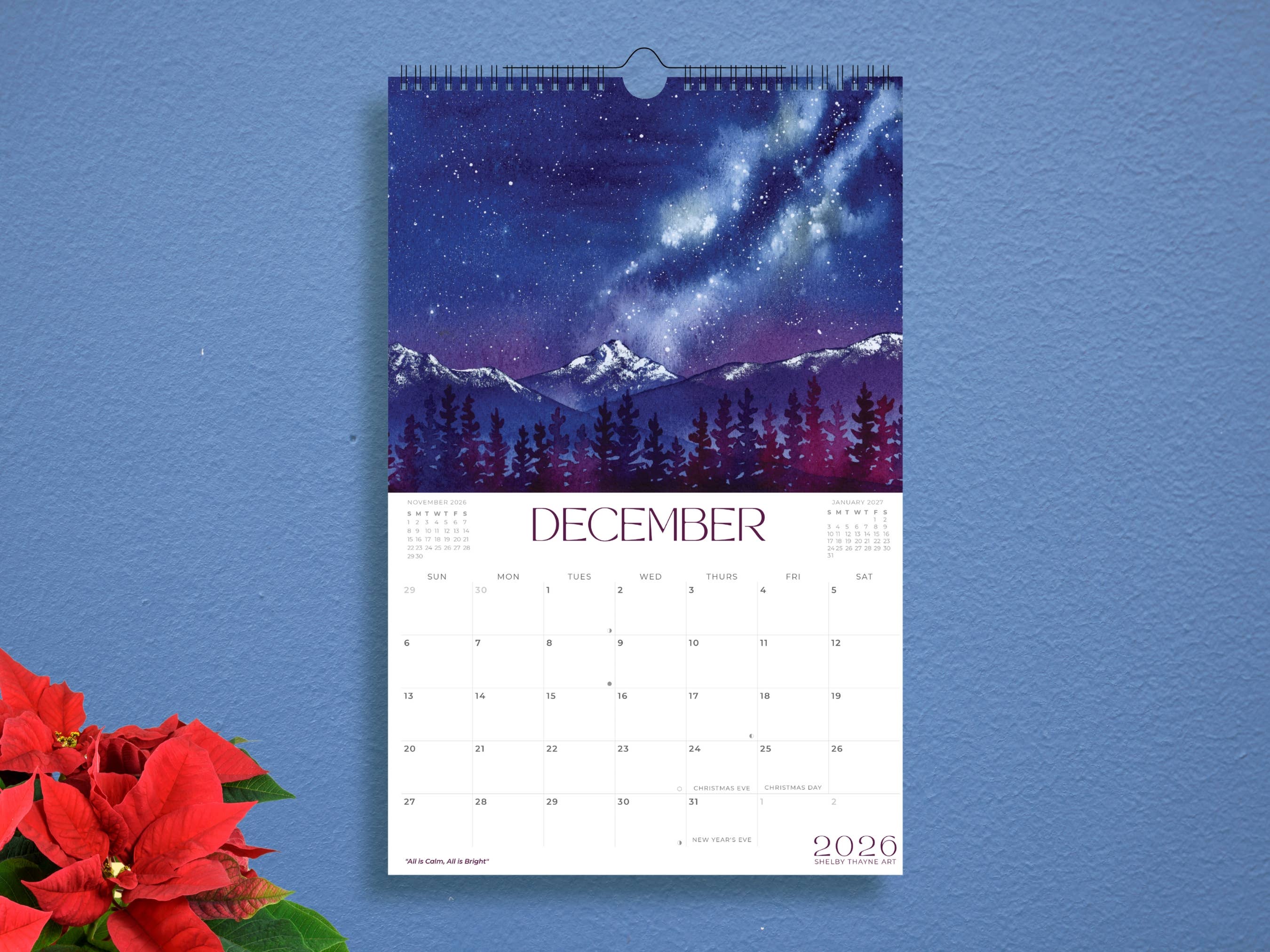 Shelby Thayne Art - Wholesale Calendar - 2026 Mountain Nature Calendar | Hanging Wall Calendar10