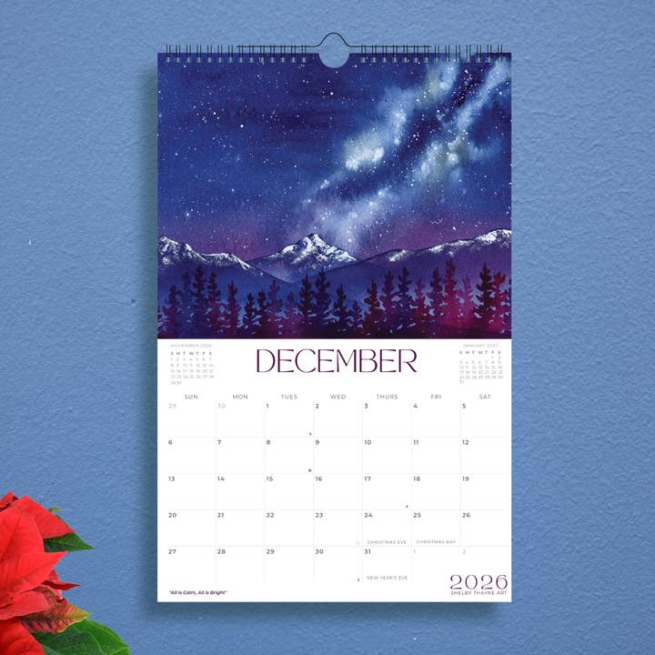 Shelby Thayne Art - Wholesale Calendar - 2026 Mountain Nature Calendar | Hanging Wall Calendar10