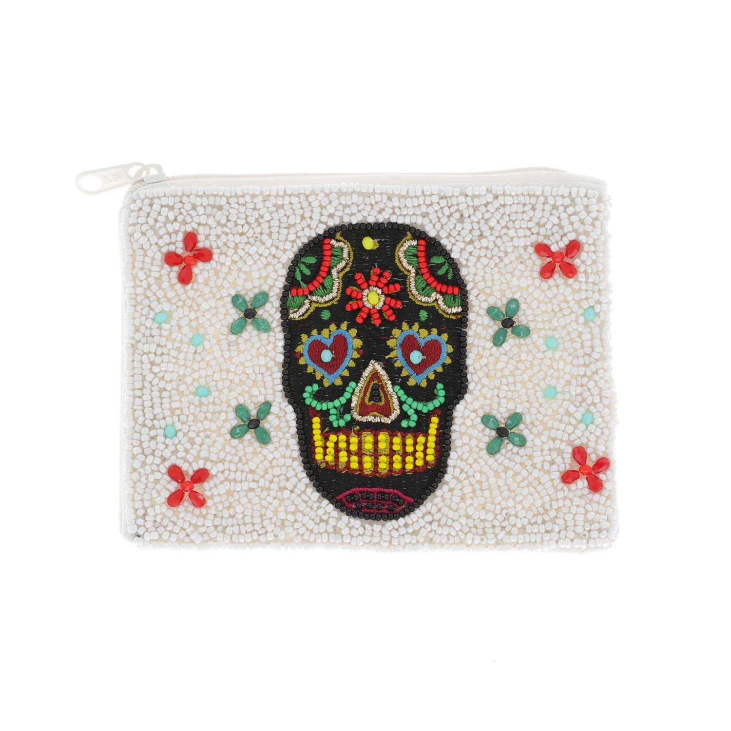 SP Sophia Collection - Wholesale Coin Purse - Women's - Handmade Colorful Sugar Skull Beaded Coin Bag1