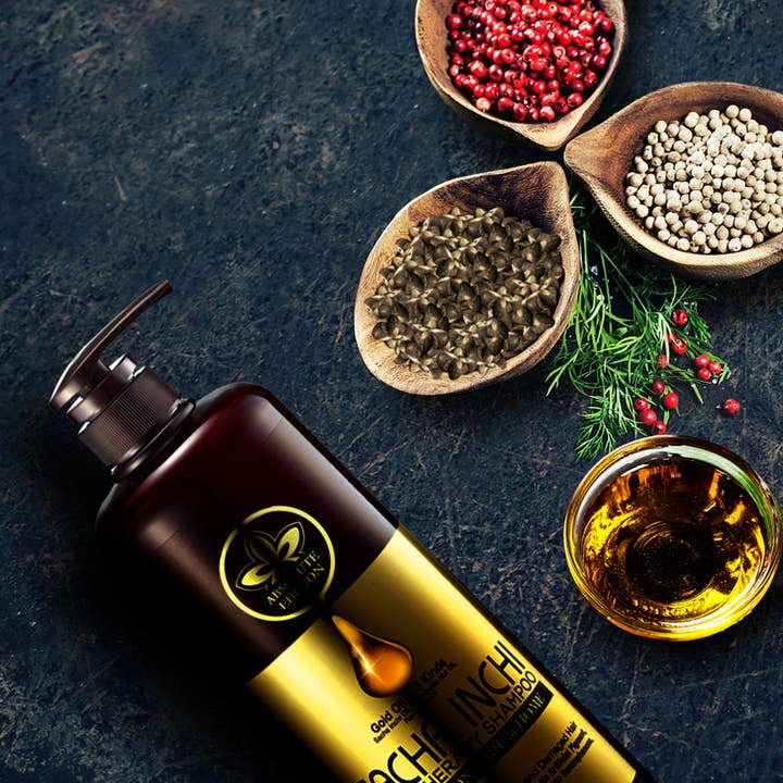 Kurious Mall - Wholesale Hair Shampoo - Sacha Inchi Gold Therapy Shampoo1