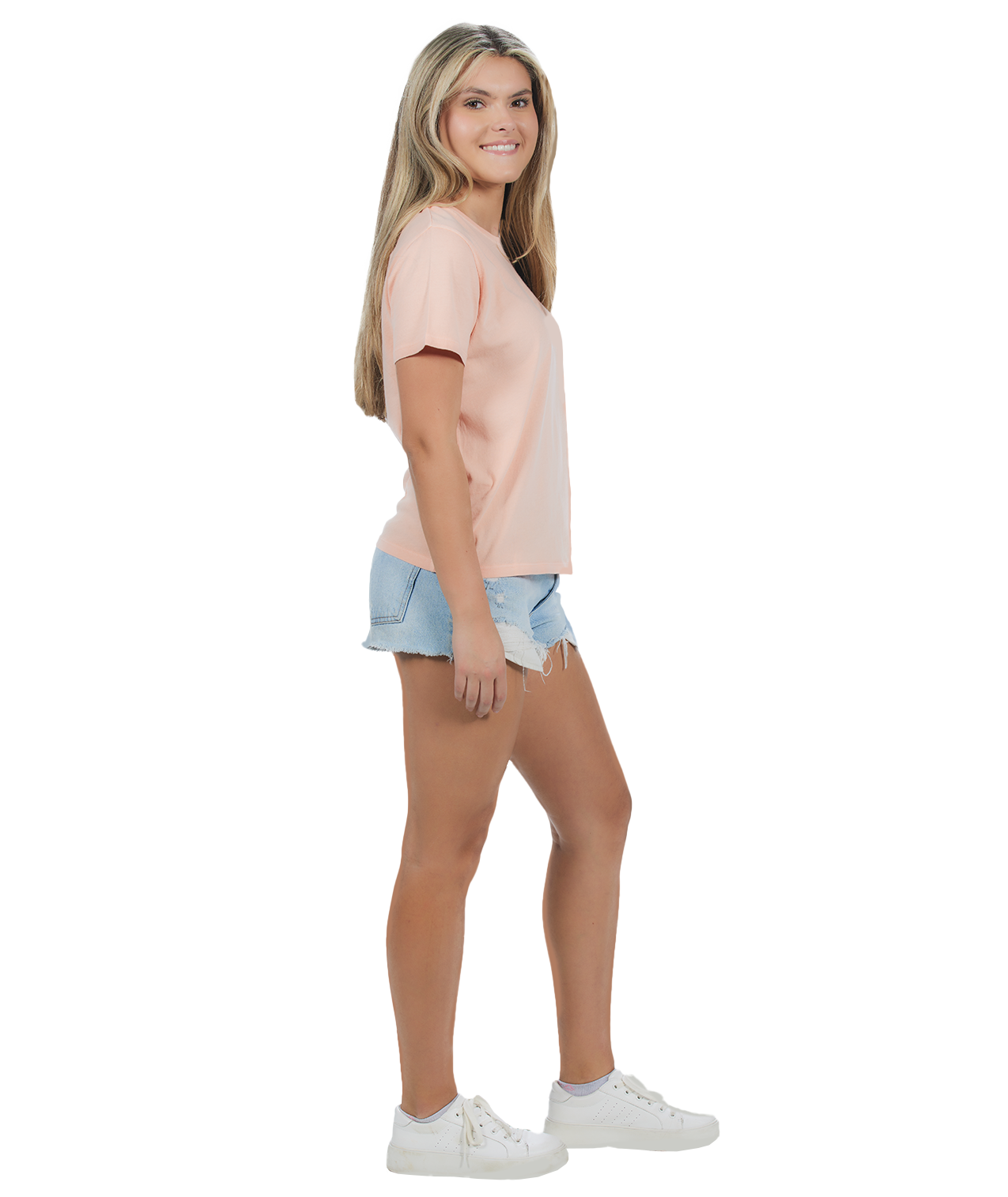 U.S. Apparel - Vente T-shirt – femme - T-shirt à col rond en jersey pour femmes1