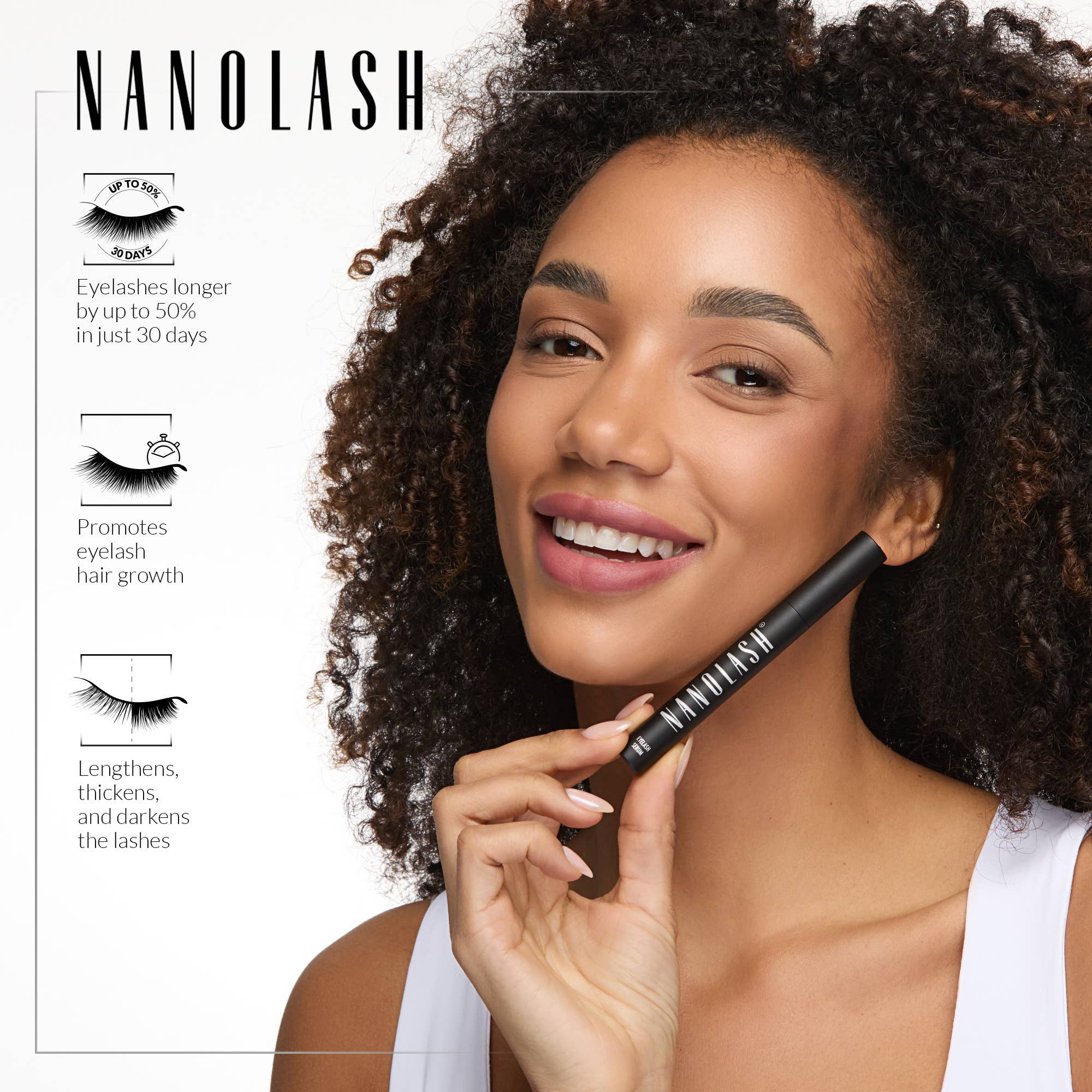Everett Cosmetics - Wholesale Eyelash/Brow Serum - Nanolash Eyelash Serum3