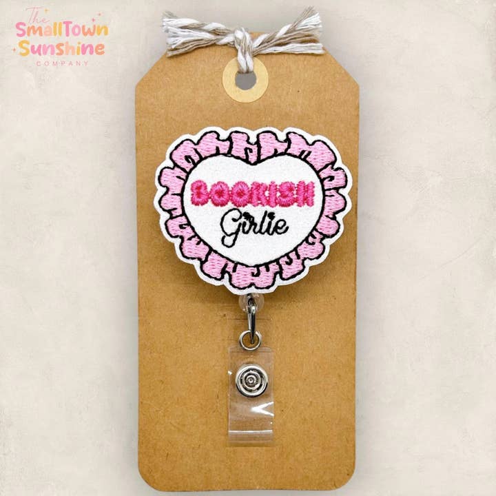 Bookish Girlie Badge Reel for wholesale by The SmallTownSunshine Company
