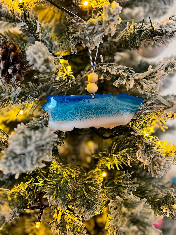 Puerto Rico Beach Ornament for wholesale by NMinnick Designs