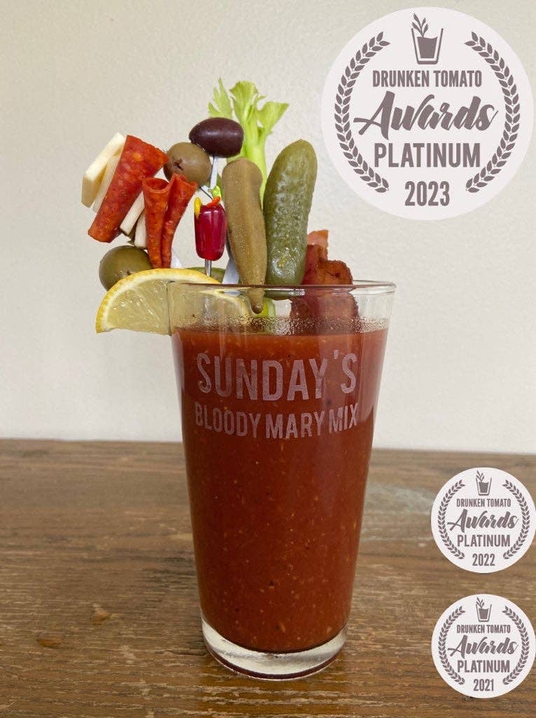 Sunday’s Bloody Mary Mix - Wholesale Cocktail Mix/Syrup - Sunday's Award Winning Spicy Bloody Mary Mix2