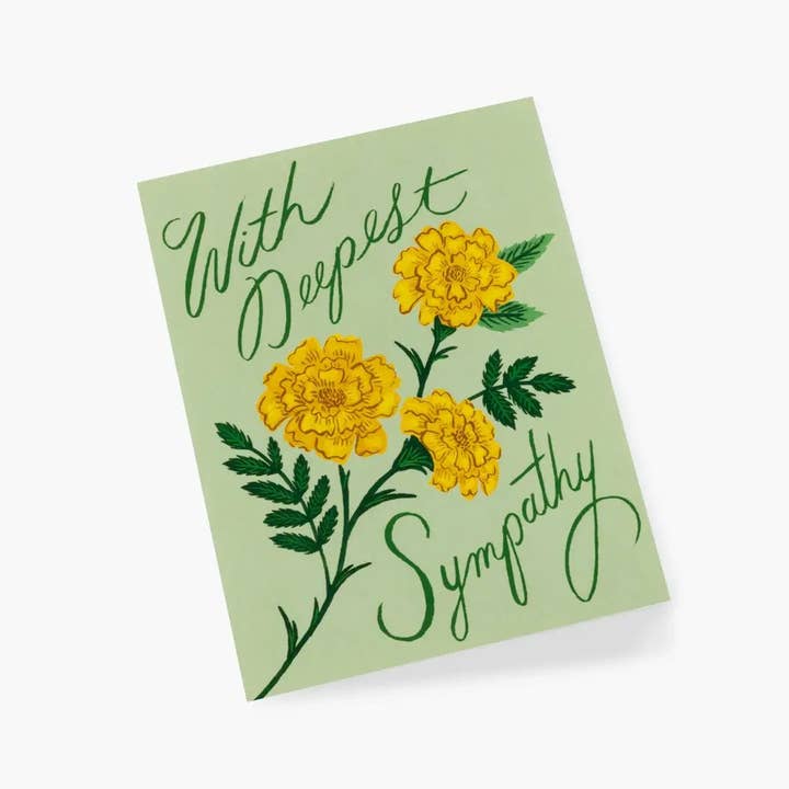 Rifle Paper Co. - Wholesale Sympathy Card - Marigold Sympathy Card1