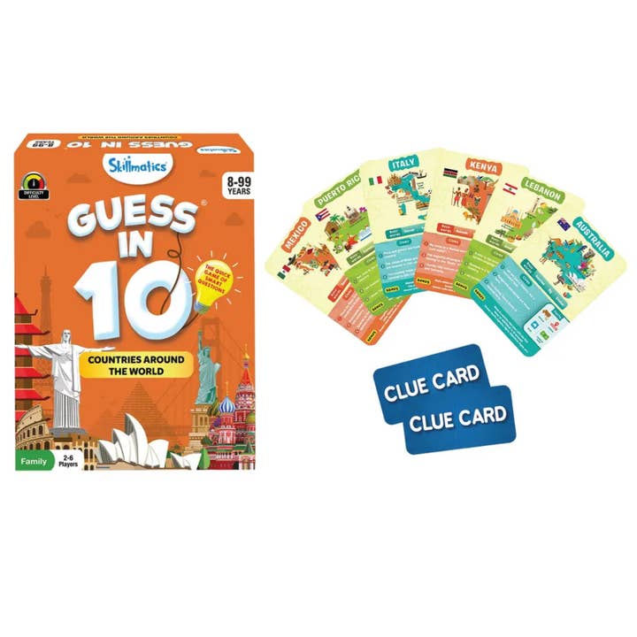 Skillmatics Guess in 10 Countries of The World Card Game for wholesale by Skillmatics