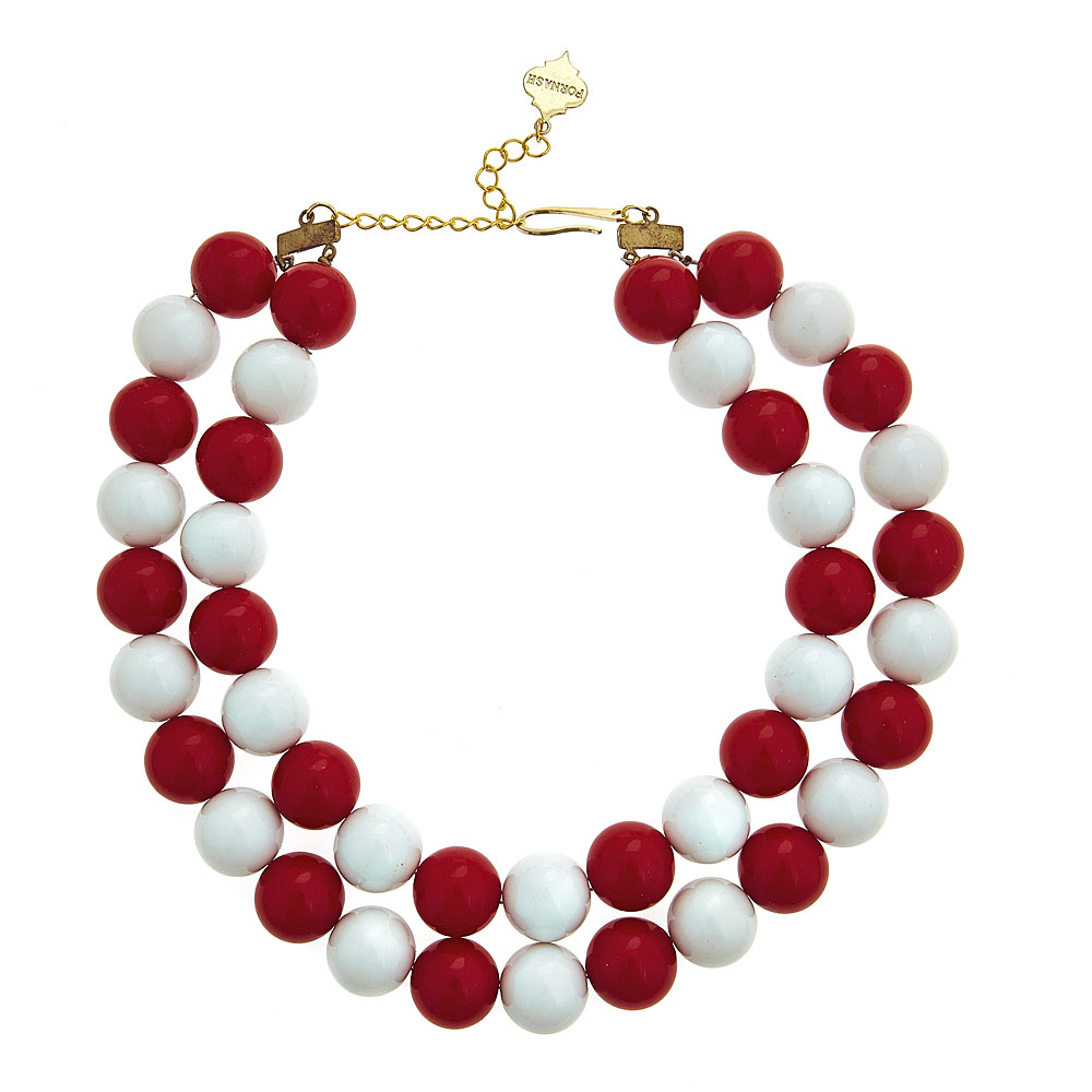 Fornash – Engroshandel Perlehalskæde – UDSALG - To-farvet slikhalskæde8