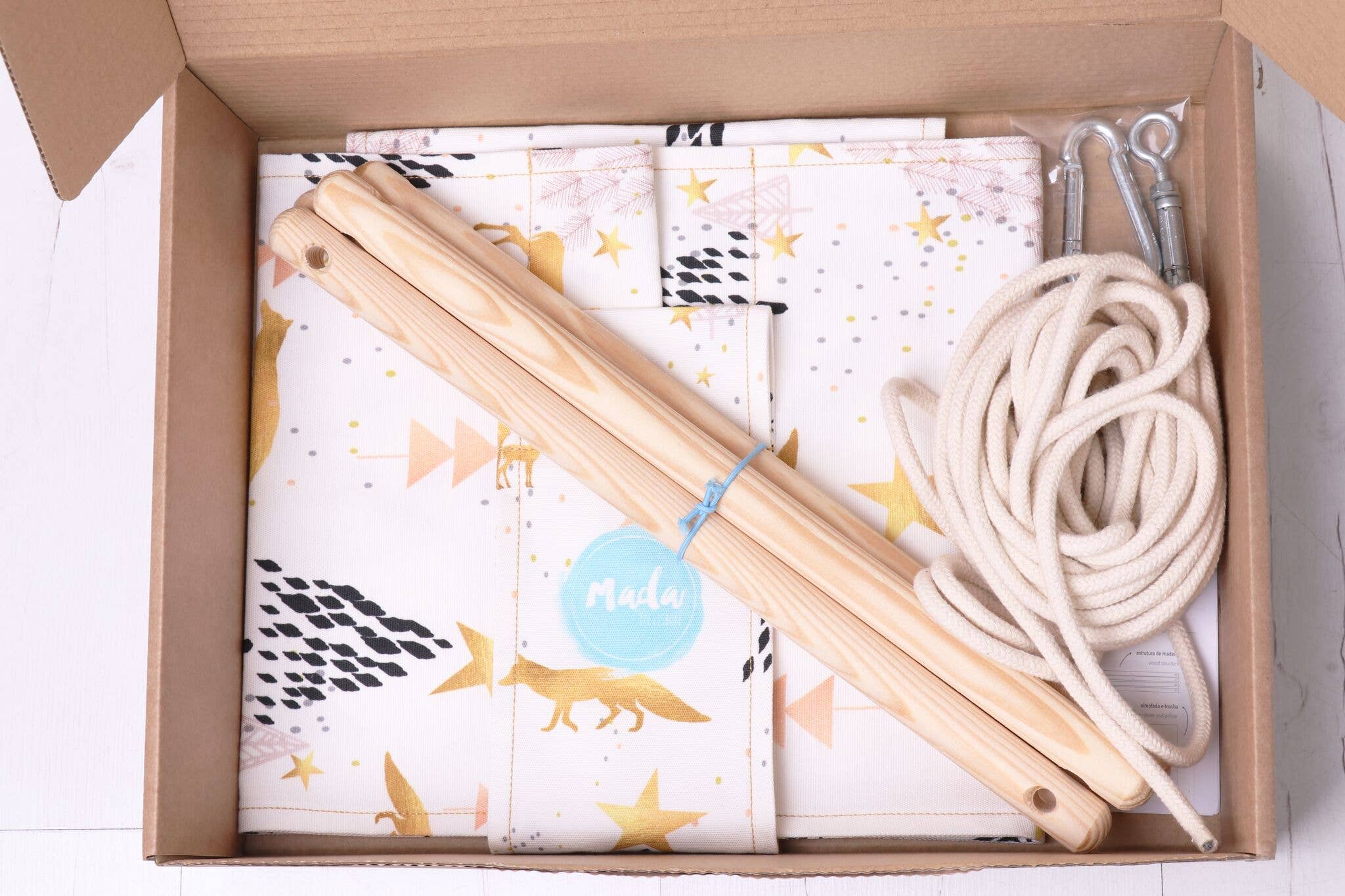 Mada in Lisbon - Venta al por mayor Columpio - Niños y bebés - Mostaza y lunares amarillos bebé columpio7