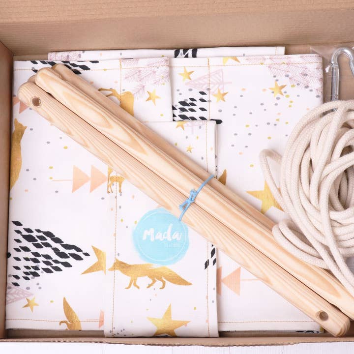 Mada in Lisbon - Venta al por mayor Columpio - Niños y bebés - Mostaza y lunares amarillos bebé columpio7