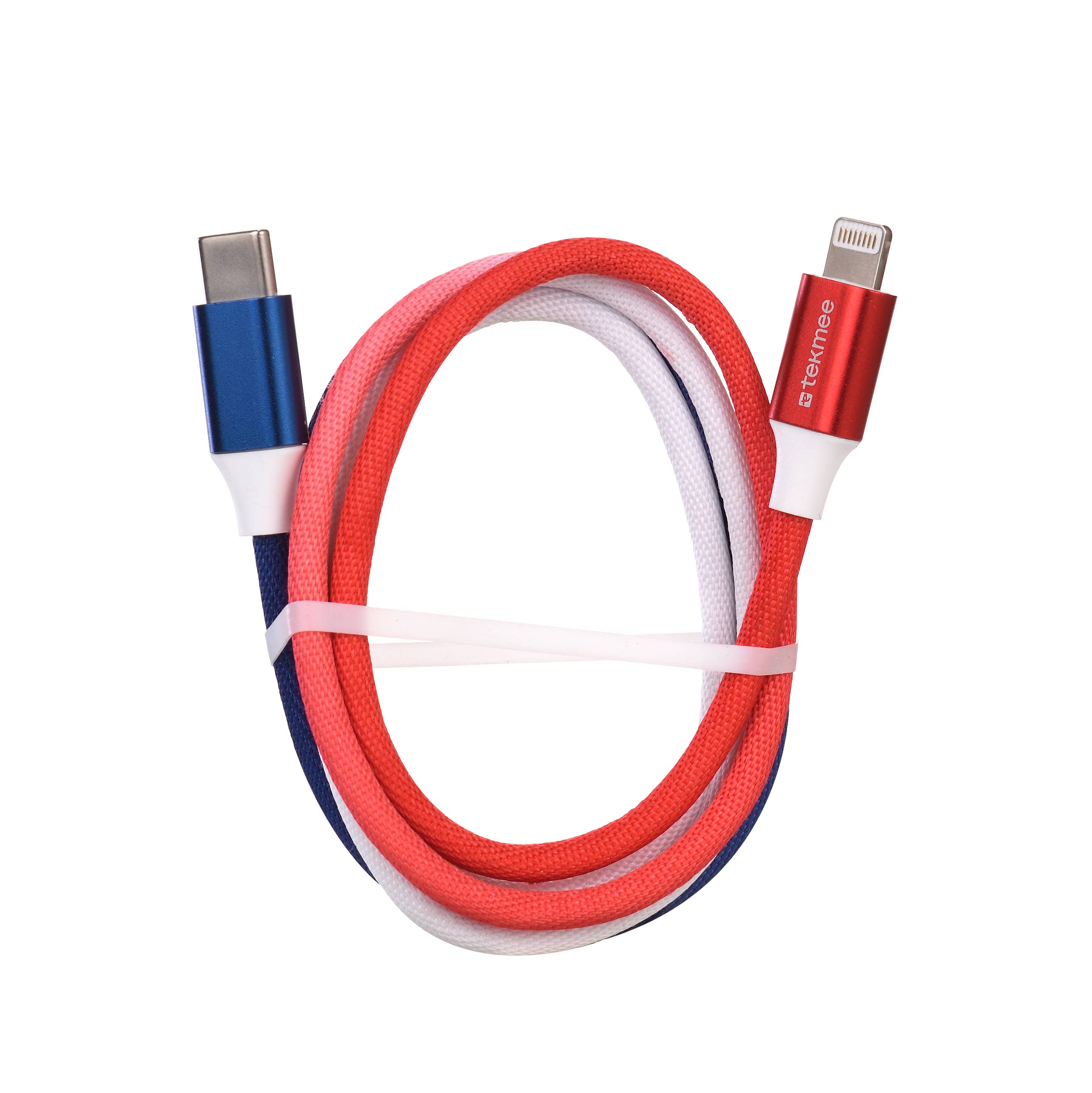 Tekmee - Wholesale Portable Charger - USB-C Lightning 1 meter French flag charger4
