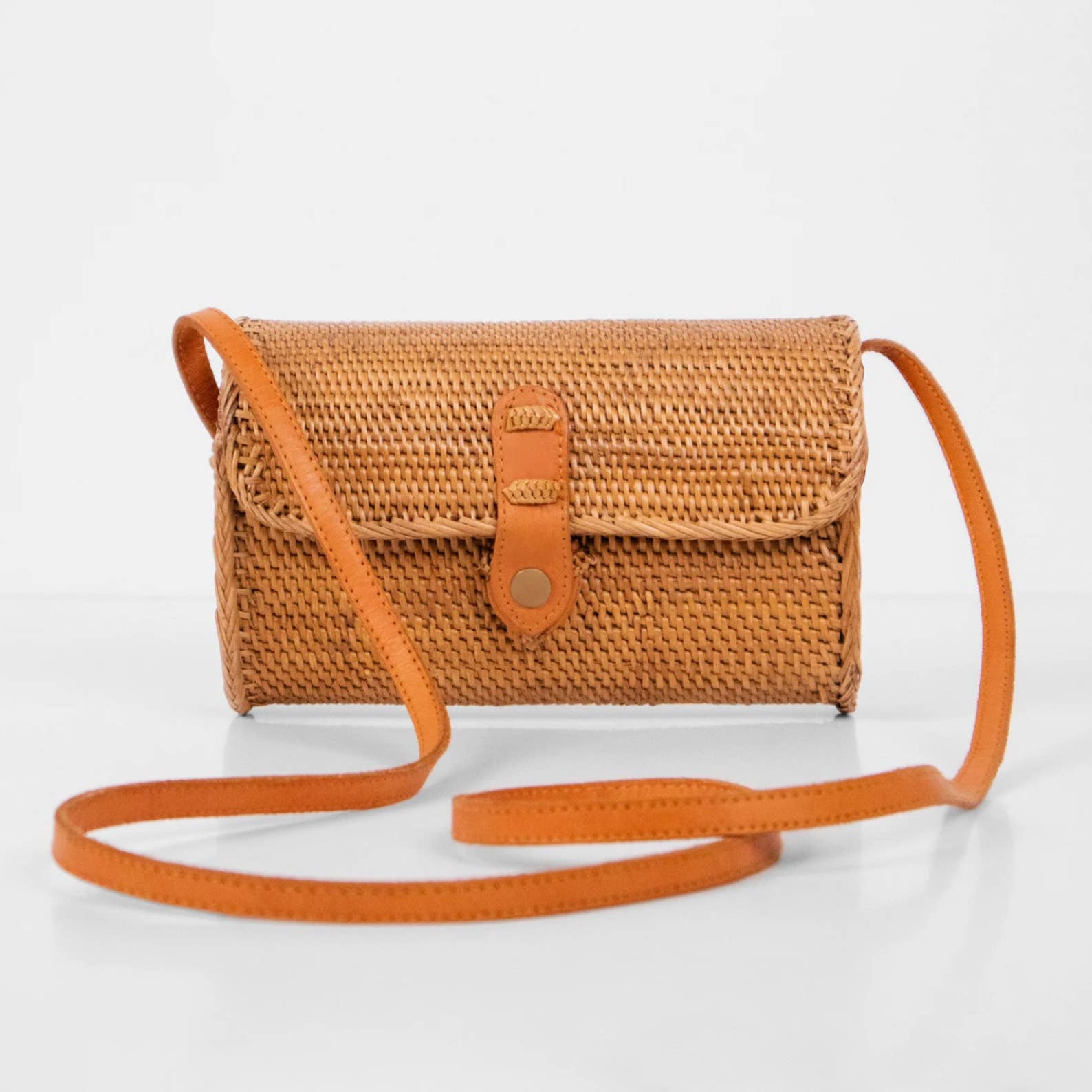 Bali Harvest - Wholesale Crossbody Bag - Women's - Rattan Bag Purse Wallet Clutch (Brown) - Bali Straw Wicker2
