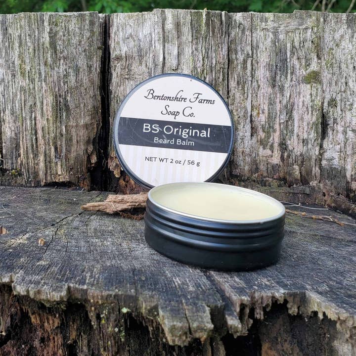 BS Original Beard Balm for wholesale by Bentonshire Farms Soap Co.