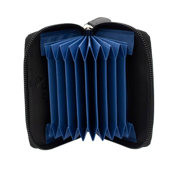 PRIMEHIDE - Wholesale Card Holder - Unisex - Concertina Leather RFID Credit Card Holder - 7804