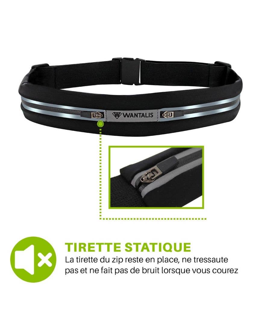 Negro Double Xtens - Cinturón De Running Negro de venta al por mayor en Faire2