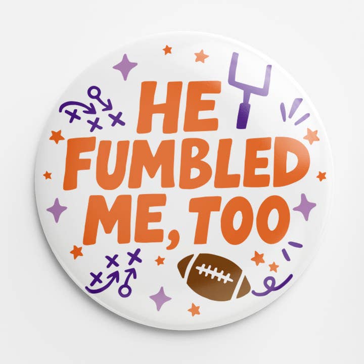 Bouton maladroit (orange & violet) pour la vente par Thanks For Everything