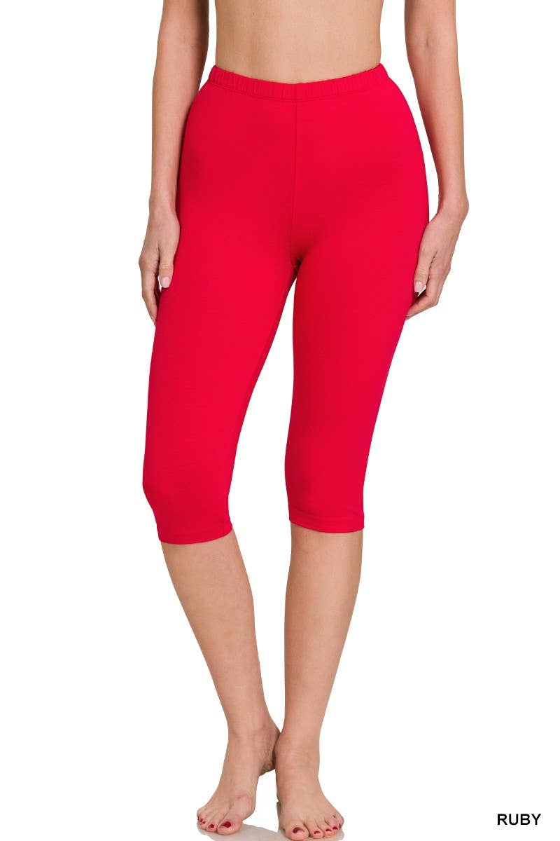 Vanilla Monkey - Vente Legging de sport/d'intérieur – femme - Leggings Capri en coton premium5
