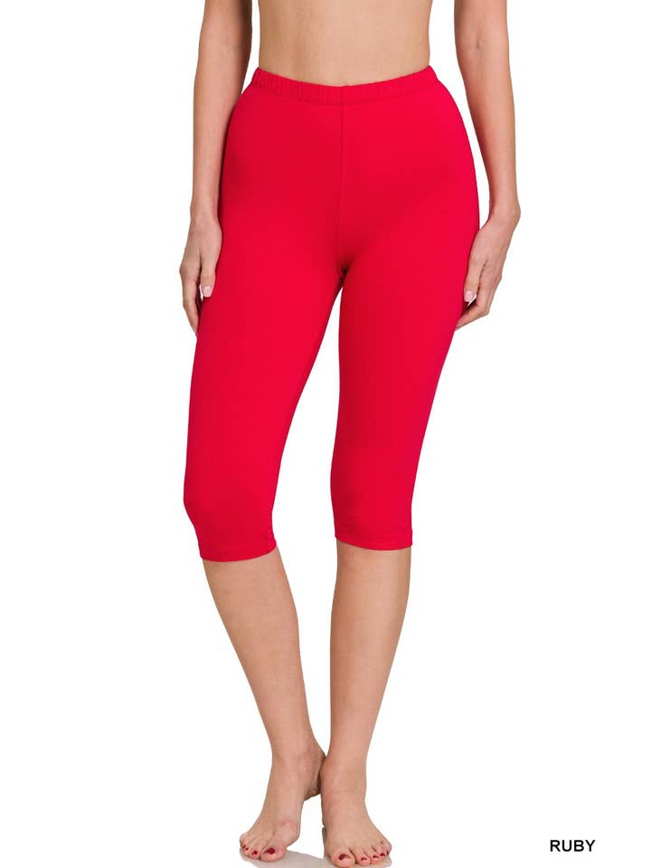 Vanilla Monkey - Vente Legging de sport/d'intérieur – femme - Leggings Capri en coton premium5