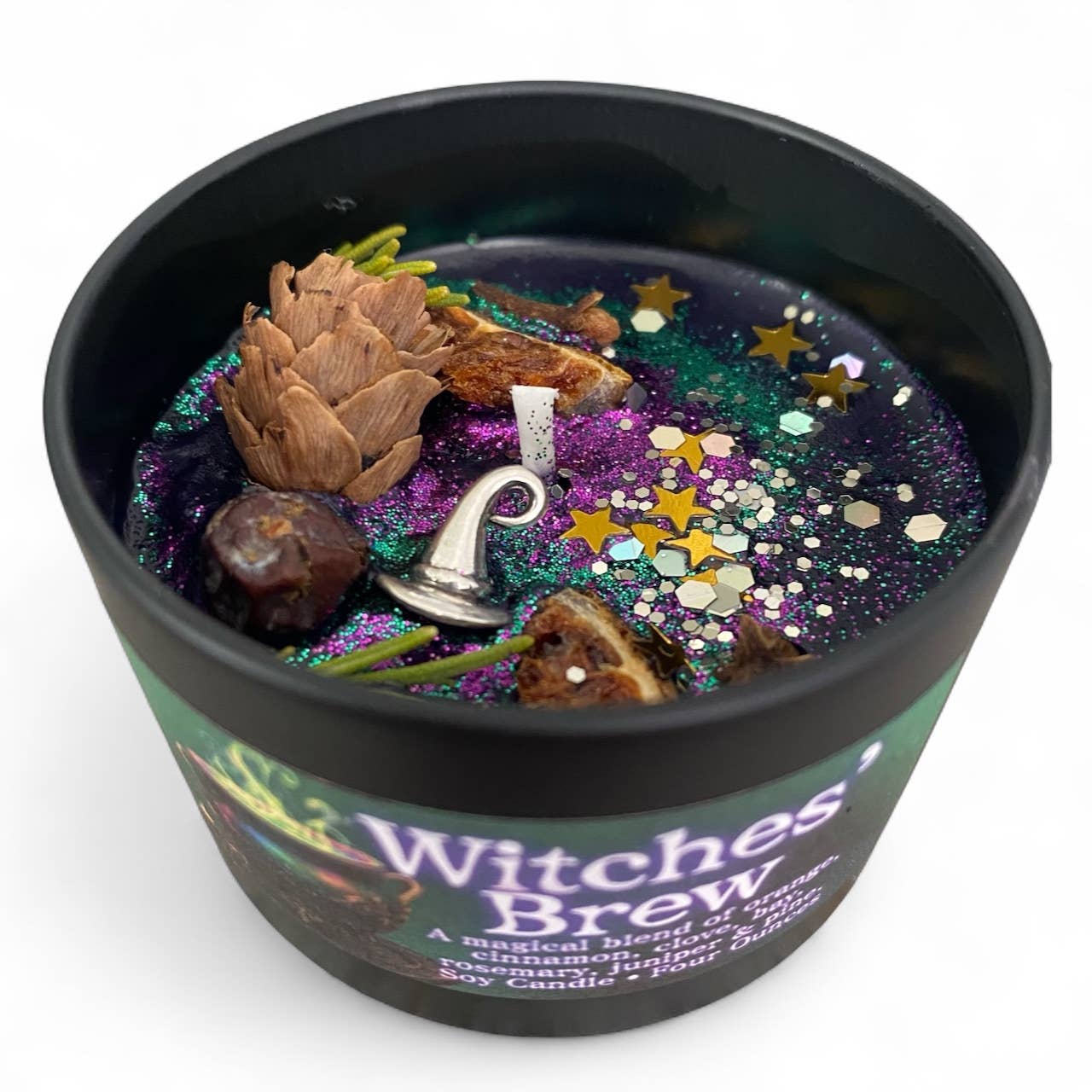 Raven’s Hearth - Wholesale Jar/Filled Candle - Witches’ Brew Candle | Cinnamon, Orange & Clove | Vegan2