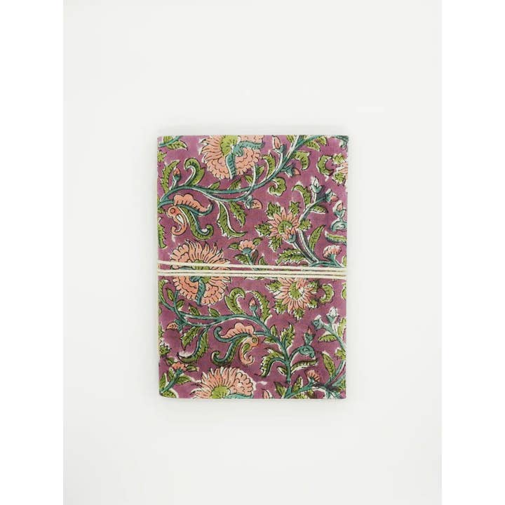 Nayda Diaries - Wholesale Notebook - Indian lilac block print notebook