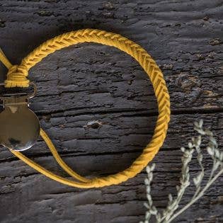 Brombie - Wholesale Pacifier Clip - Baby - Braided faux leather pacifier clip with metal attachment20