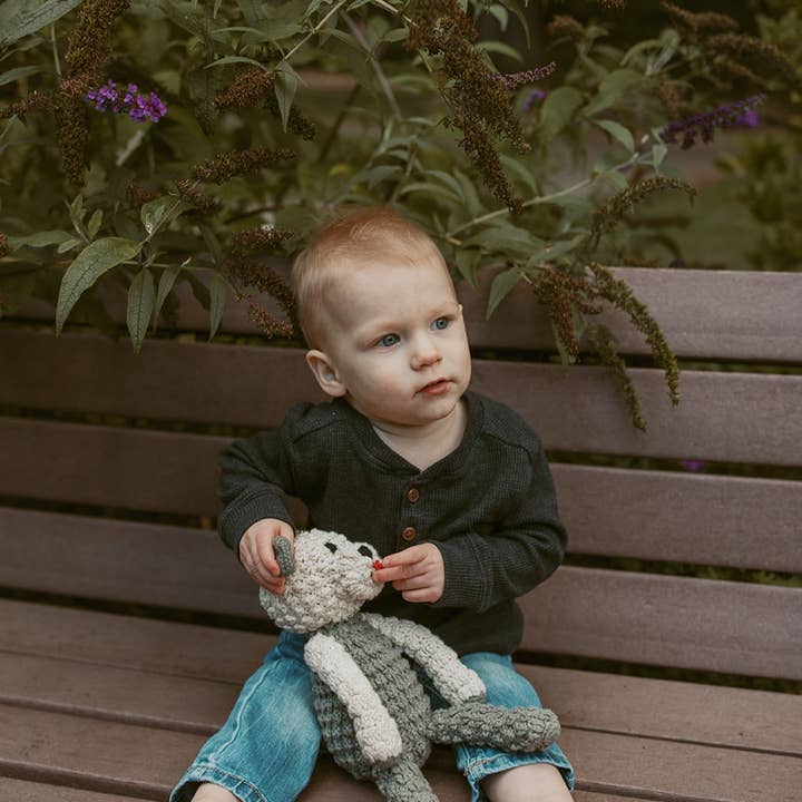 Pebblechild - Wholesale Handheld Rattle - Baby - Crochet Baby Toy Sheepadoodle rattle3