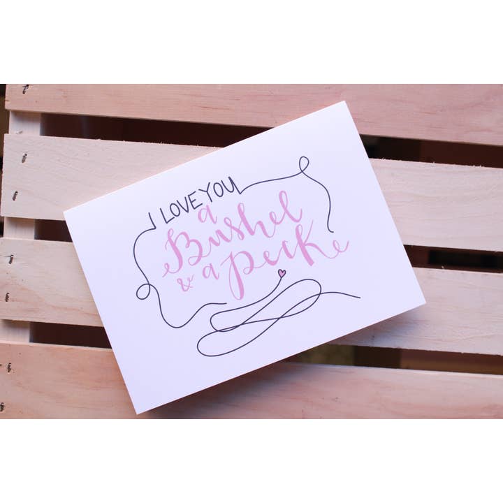 Bushel e una carta Peck per la vendita all'ingrosso da parte di Jacks Avenue