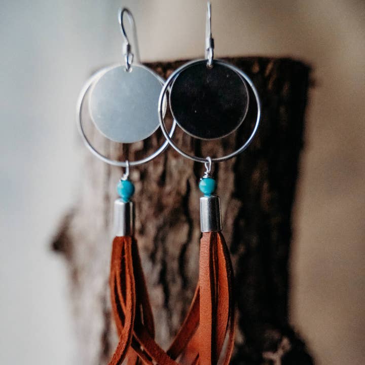 Buckaroo Bling LLC dba Bling Boheme - Wholesale Dangle Earrings - Handmade Sterling Silver Boho Earrings with Tassels