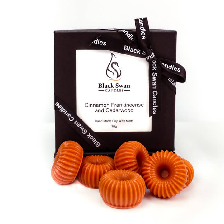 Black Swan Candles - Cinnamon, Frankincense & Cedarwood Wax for wholesale by Black Swan Candles
